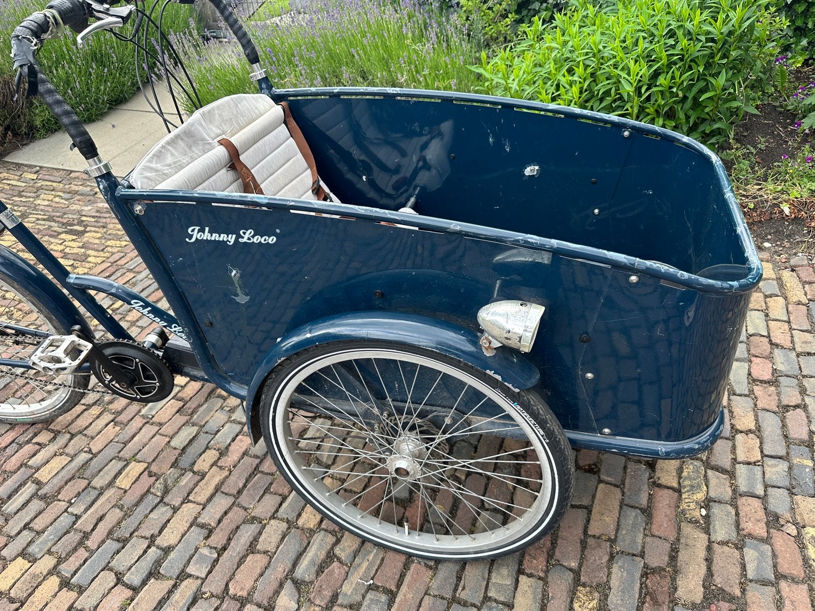 Johnny Loco bakfiets met accu - Ideaal voor gezinnen!, Ophalen, Gebruikt, Elektrisch, 2 kinderen