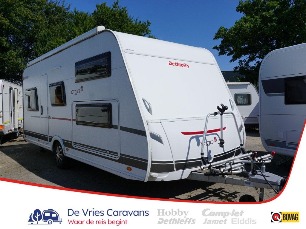 Dethleffs C'Go UP 525 KR mover,airco,voortent, Schokbreker, Bedrijf, Treinzit, Meer dan 6