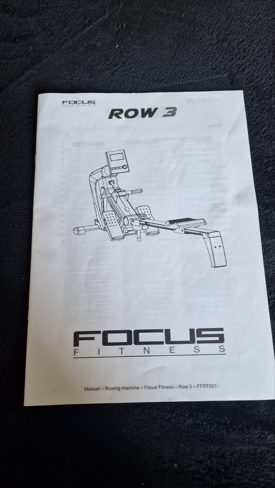 Focus Fitness Roeitrainer Row 3, Sport en Fitness, Fitnessapparatuur, Ophalen, Zo goed als nieuw, Rug, Metaal