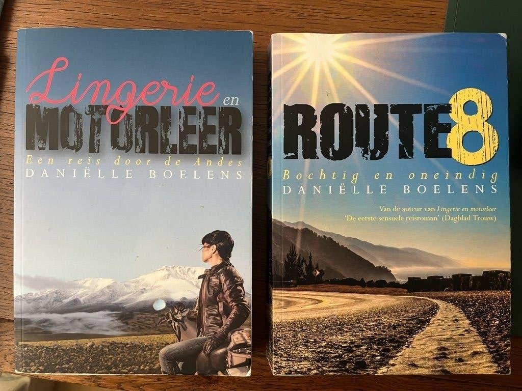 MOTOREN - 2 Motorreisboeken Danielle Boelens, Ophalen of Verzenden, Zo goed als nieuw, Zuid-Amerika