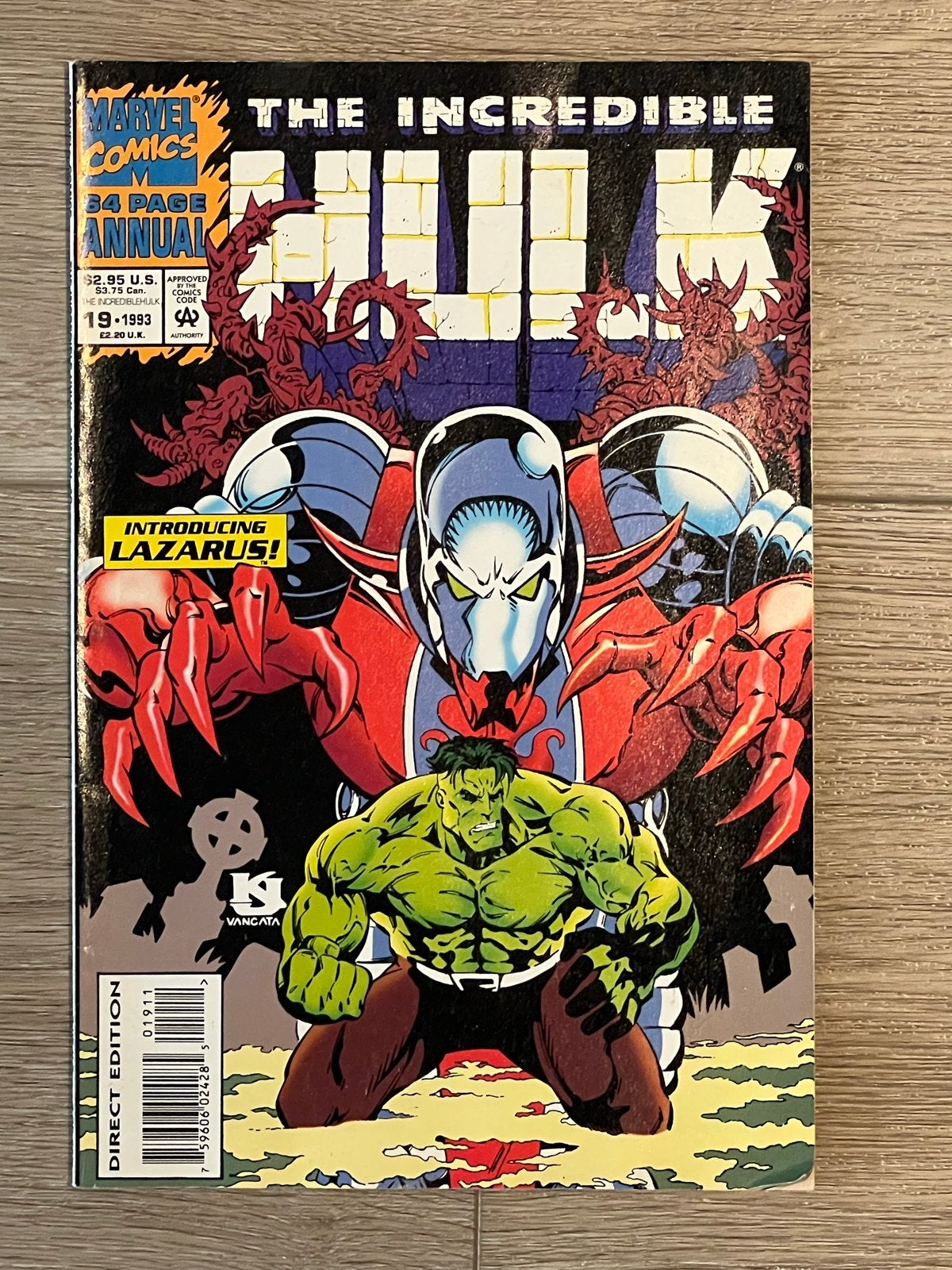 The Incredible Hulk Annual #19 1993 - Introducing Lazarus, Boeken, Strips | Comics, Eén comic, Ophalen of Verzenden, Zo goed als nieuw
