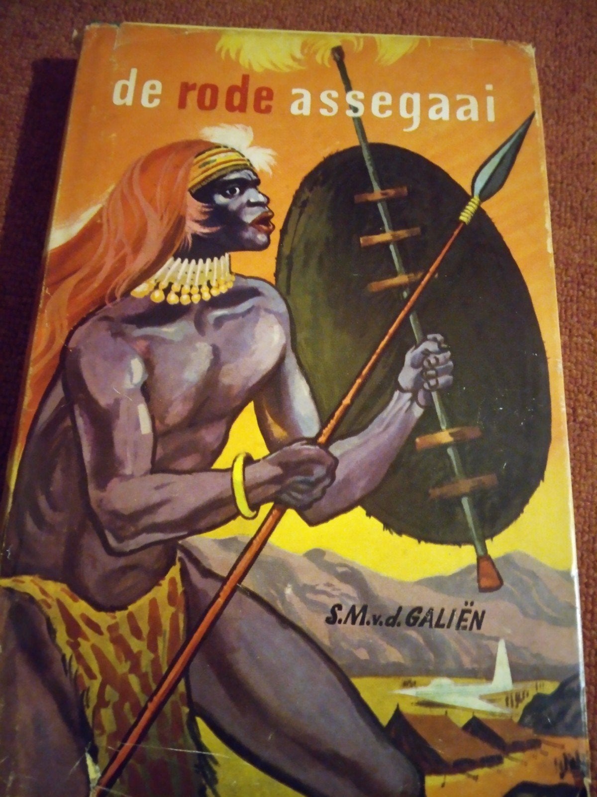 De Rode Assegaai - S.M. v.d. Galiën (Vintage Boek), Verzenden, Gelezen, S.M. v.d. Galiën