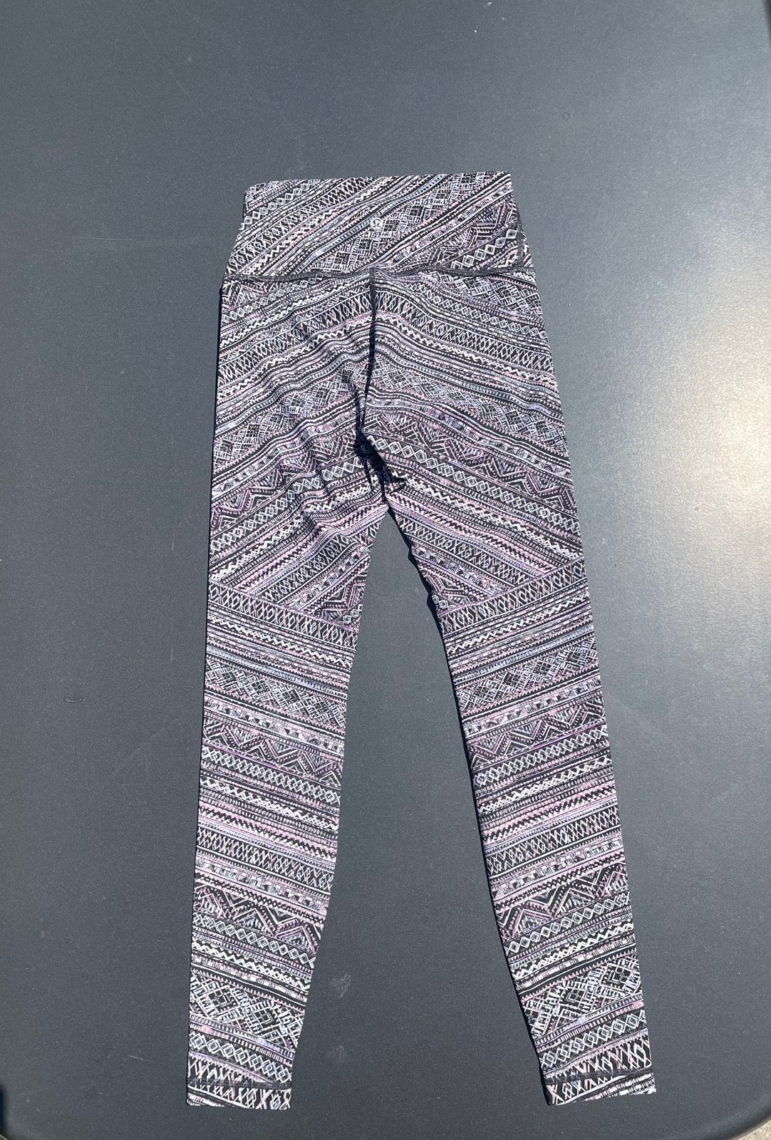 Lululemon Wunder Under High-Rise Tight Tribal Pace Zwart Wit, Kleding | Dames, Meerkleurig, Nieuw, Ophalen of Verzenden, Maat 36 (S)