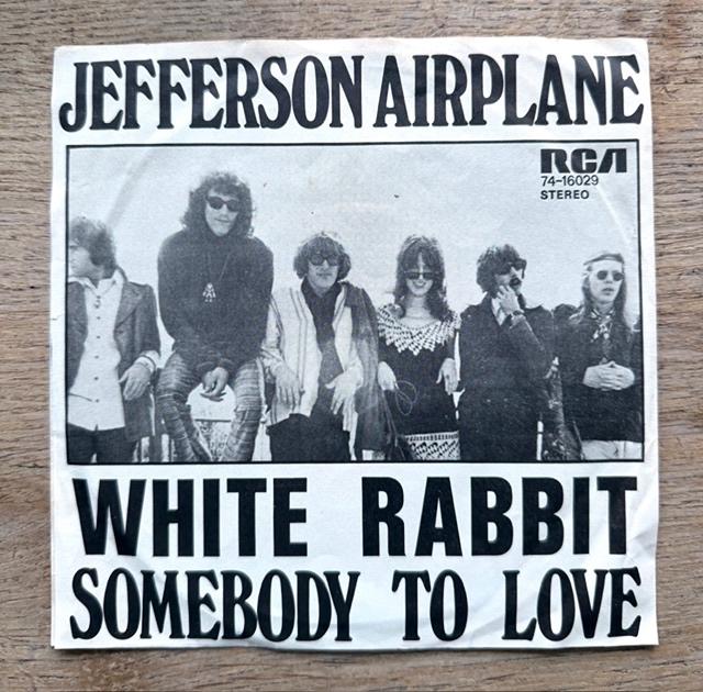 Jefferson Airplane - White Rabbit/Somebody to love, Cd's en Dvd's, Vinyl Singles, Fotohoes, 7 inch, Single, Ophalen of Verzenden