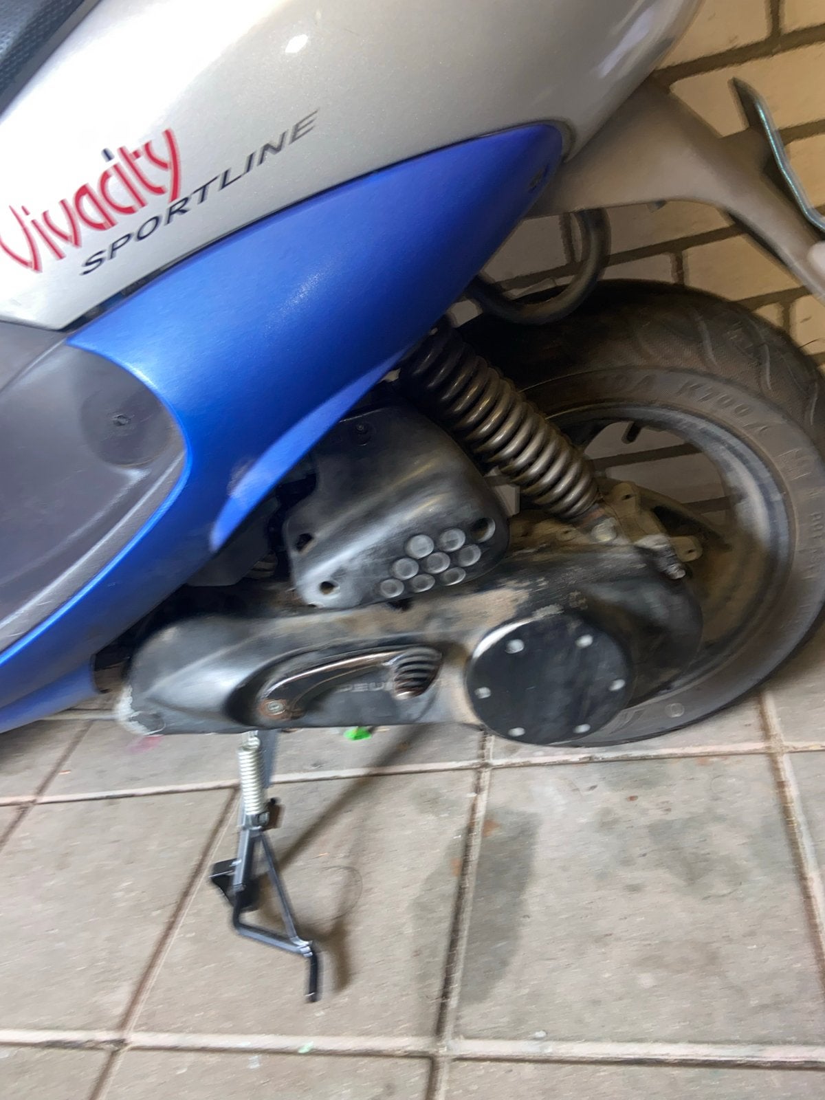 Peugeot Vivacity Sportline Scooter - Blauw/Zilver, Fietsen en Brommers, Brommers | Peugeot, Ophalen, Gebruikt, Maximaal 45 km/u
