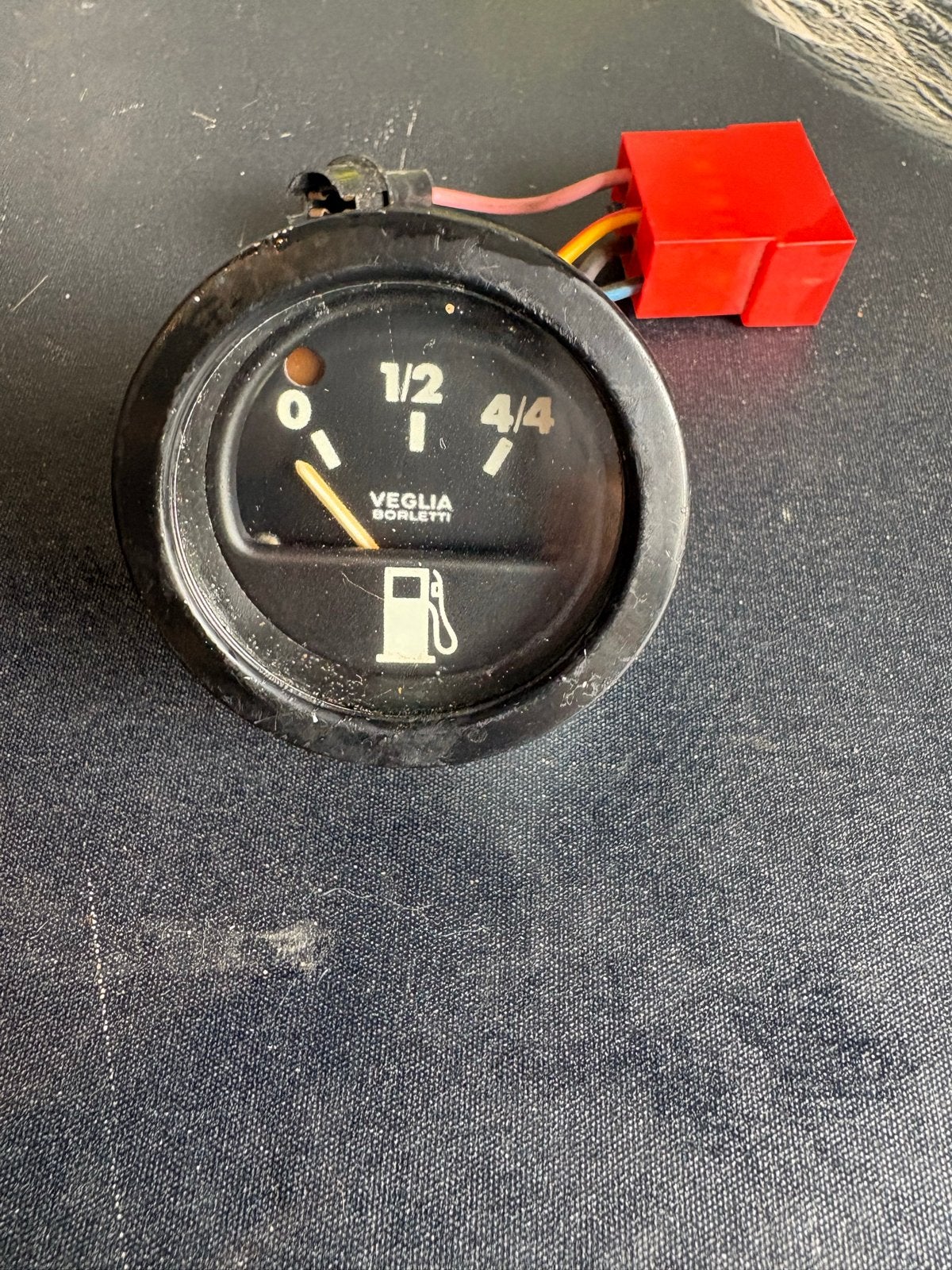 Brandstofmeter Veglia Borletti - Klassieke Auto Onderdeel, Auto-onderdelen, Ophalen, Gebruikt, Overige automerken