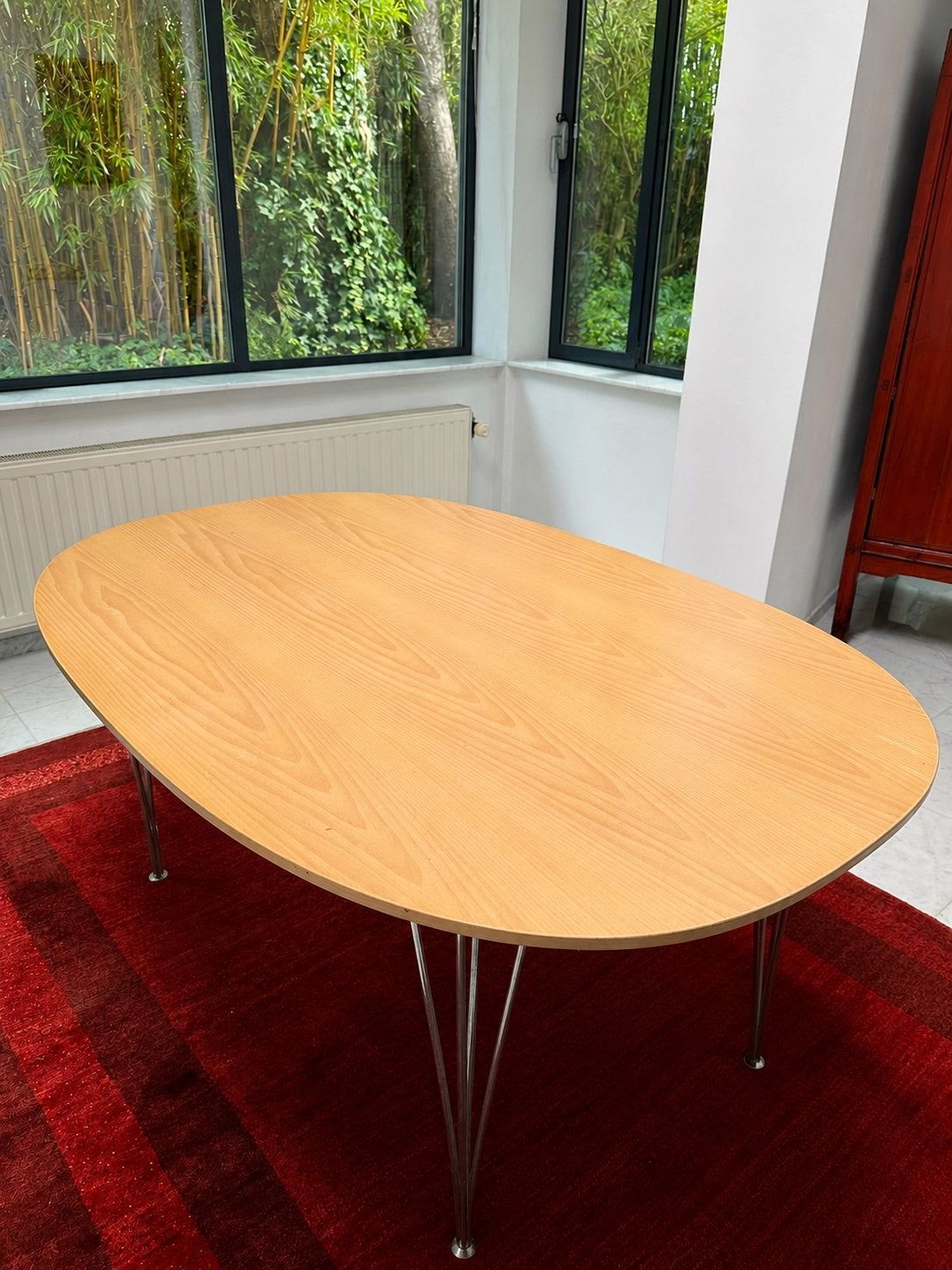 Originele Fritz Hansen tafel - Piet Hein & Bruno Mathsson, Ophalen, Gebruikt, 100 tot 150 cm, 150 tot 200 cm