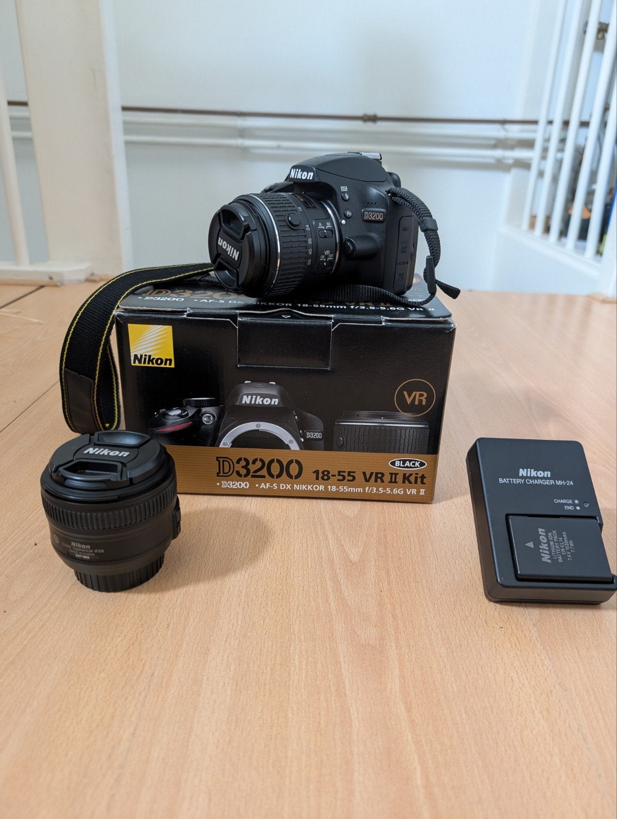 Nikon D3200 compleet in zeer goede staat, Ophalen of Verzenden, Zo goed als nieuw, Nikon