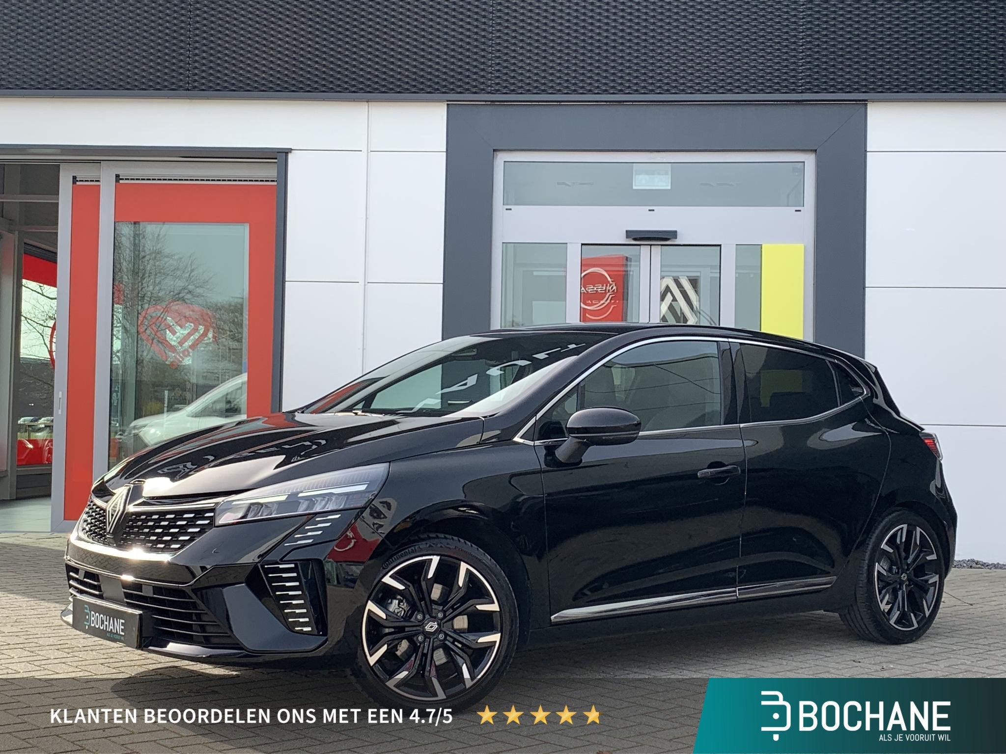 Renault Clio 1.6 E-Tech Full Hybrid 145 techno | Achteruitri, Gebruikt, Met garantie (alle), Leder en Stof, Origineel Nederlands