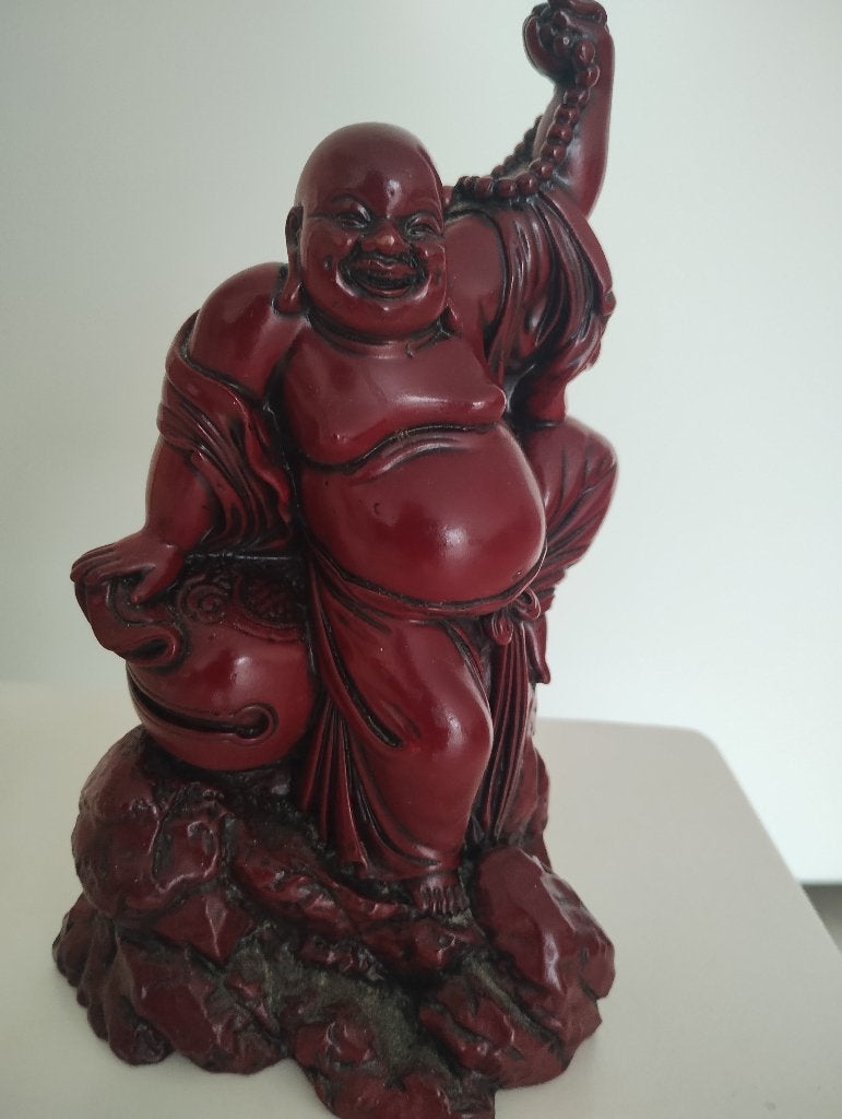 Chinese Boeddha, Gebruikt, Massief, 21 cm, Ophalen of Verzenden