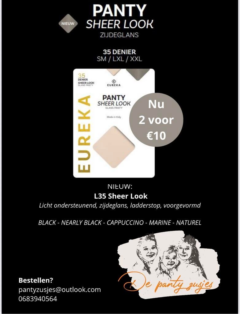 Eureka panty 35 den, Kleding | Dames, Overige kleuren, Eureka Textiles, Nieuw, Overige maten