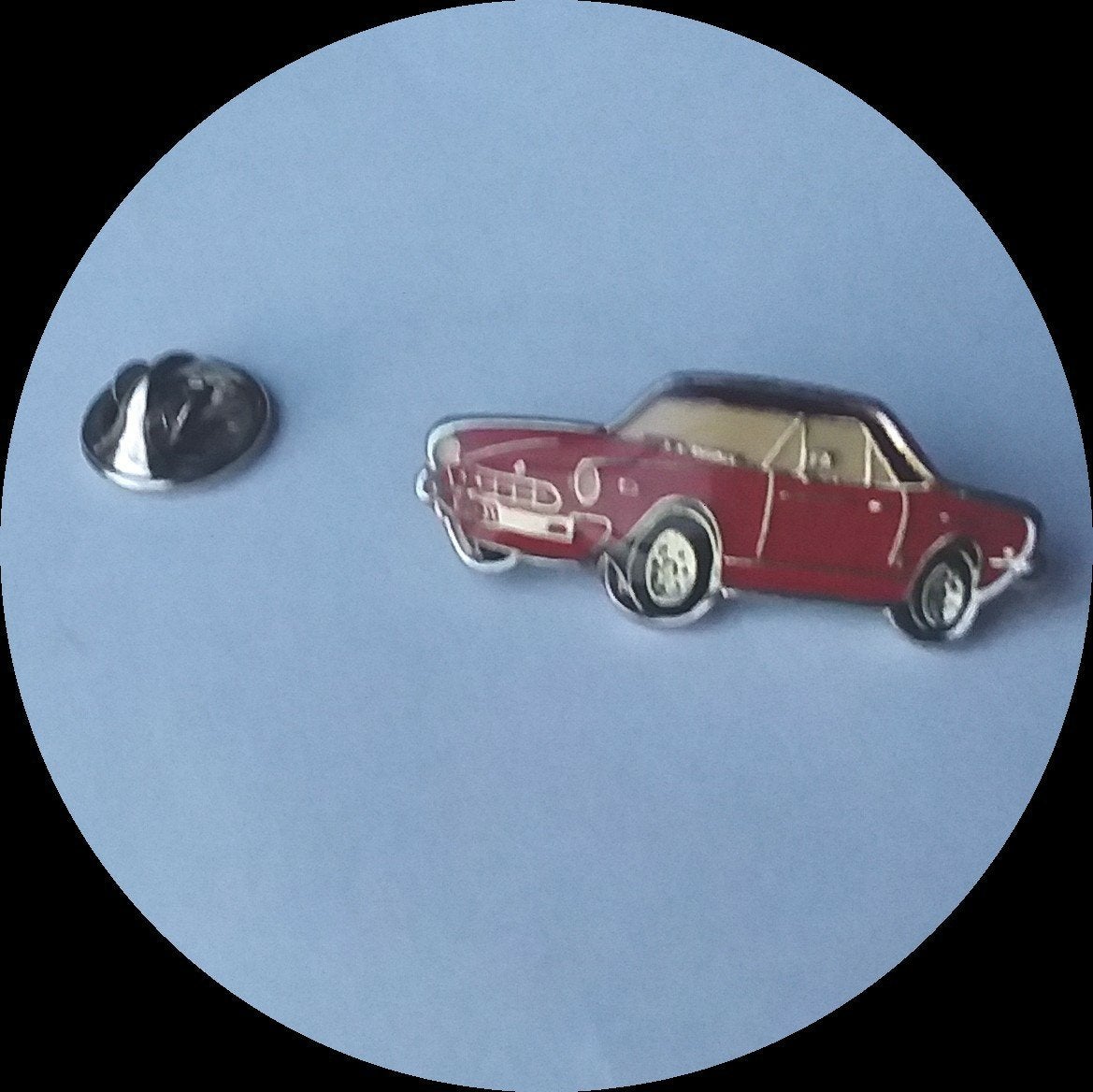 FIAT 124 SPIDER pin, Ophalen of Verzenden, Zo goed als nieuw, Transport, Speldje of Pin