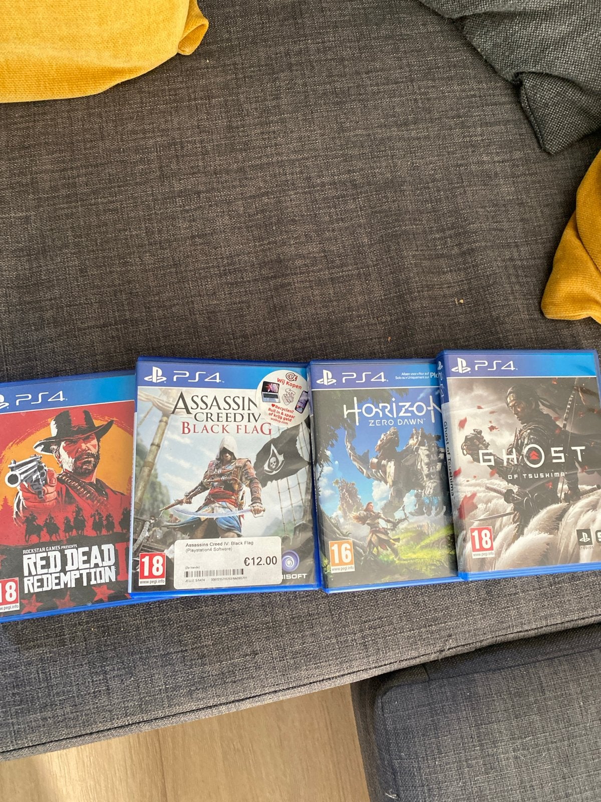 PS4 Games: Red Dead Redemption 2, Assassin's Creed, Horizon,, Spelcomputers en Games, Avontuur en Actie, Online, Gebruikt, Vanaf 18 jaar