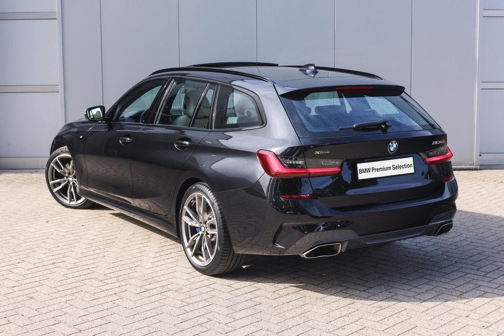 BMW 3 Serie Touring M340i xDrive High Executive Automaat / P, 1780 kg, Met garantie (alle), Automatische klimaatregeling, Zwart