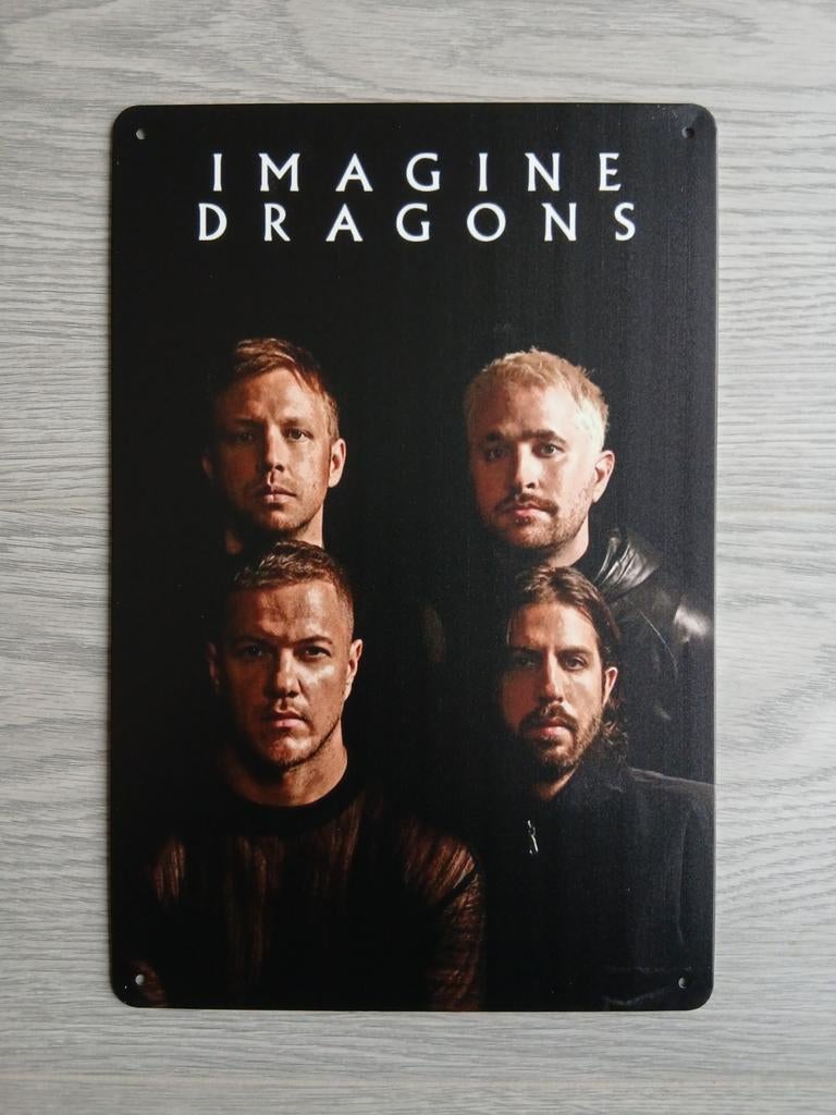 Imagine Dragons 20x30 cm Metalen Reclamebord, Ophalen of Verzenden, Nieuw, Poster, Artwork of Schilderij
