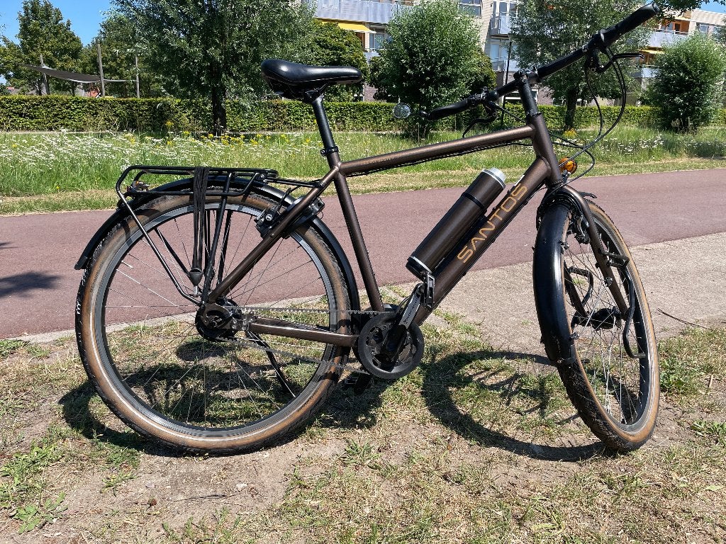SANTOS Travelmaster 3+ met Pendix/Rohloff/Riem maat 57, 28 inch, 10 tot 15 versnellingen, Velgrem, Zo goed als nieuw