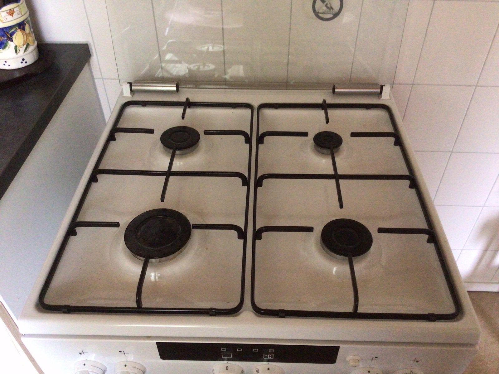 Tekoop gasstel ,met elektrische oven nooit gebruikt., Ophalen, 4 kookzones, Zo goed als nieuw, Gas