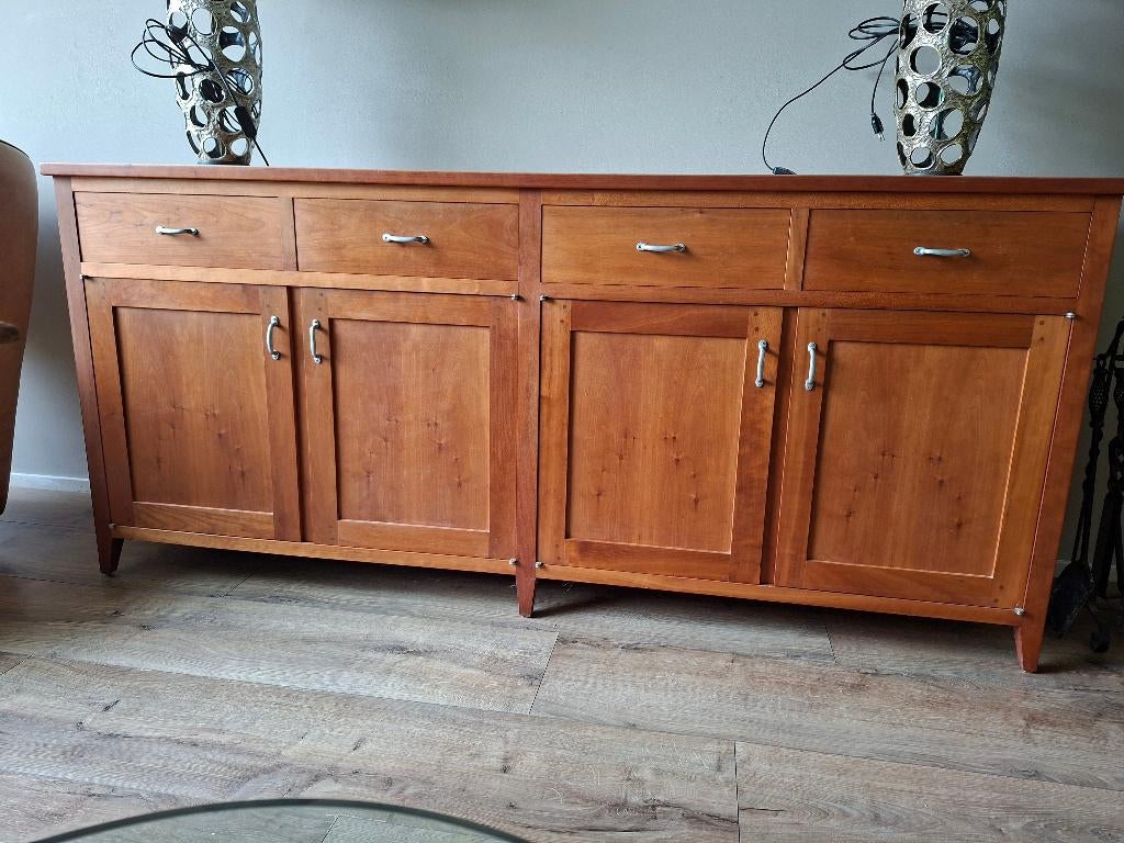 Dressoir Riva 1920, Ophalen, Gebruikt, 200 cm of meer, Kersenhout
