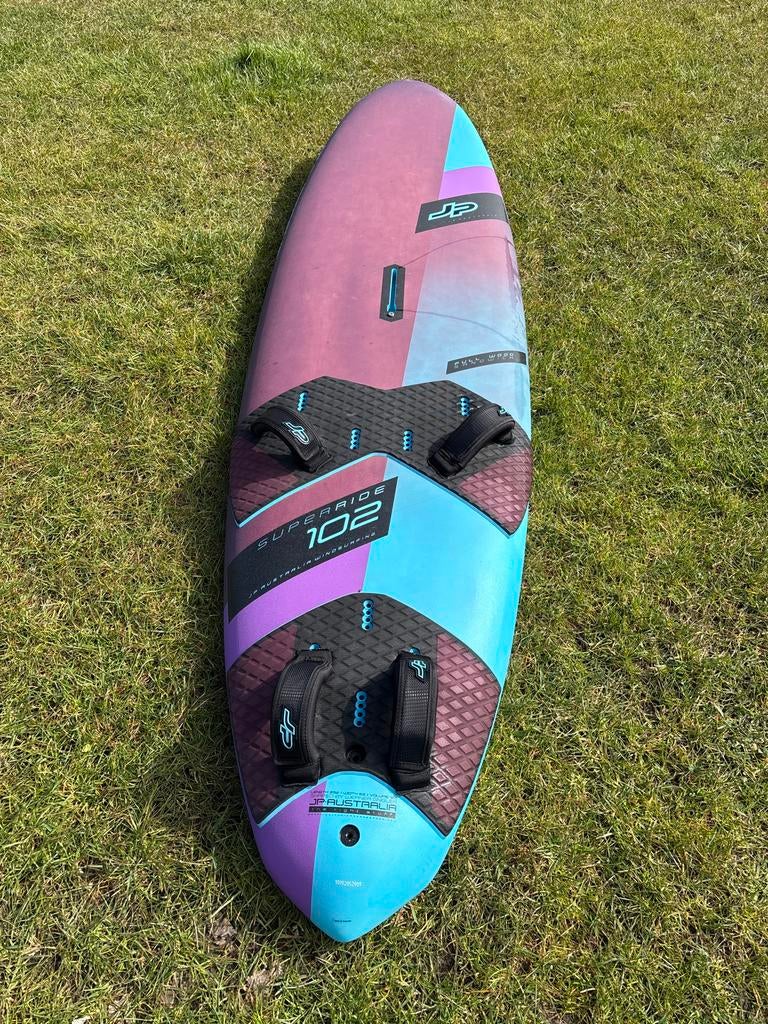 JP Superride 102 full wood windsurf board, Watersport en Boten, Windsurfen, Gebruikt, Minder dan 250 cm, Ophalen of Verzenden