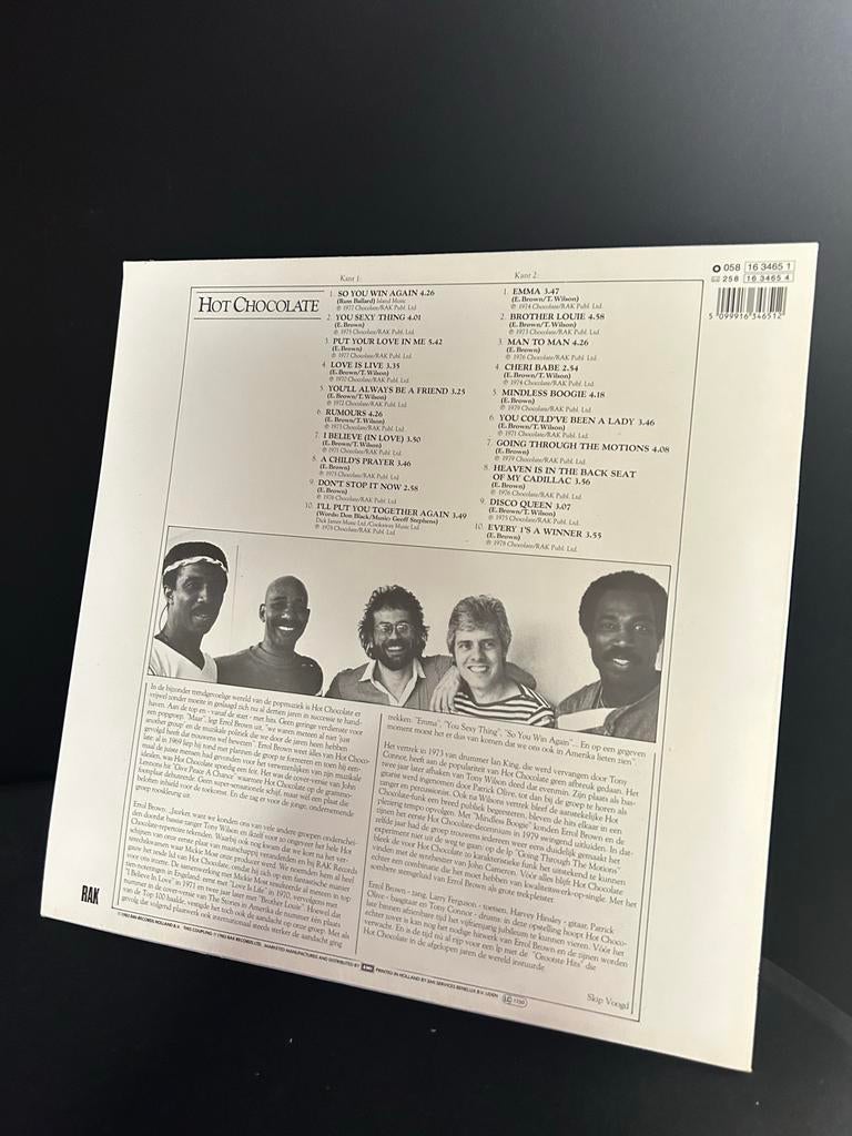 Hot Chocolate - 20 Hottest Hits LP (Wereldsterren), Cd's en Dvd's, Vinyl | Pop, Gebruikt, Ophalen of Verzenden, 1970 - 1979, Complilatie