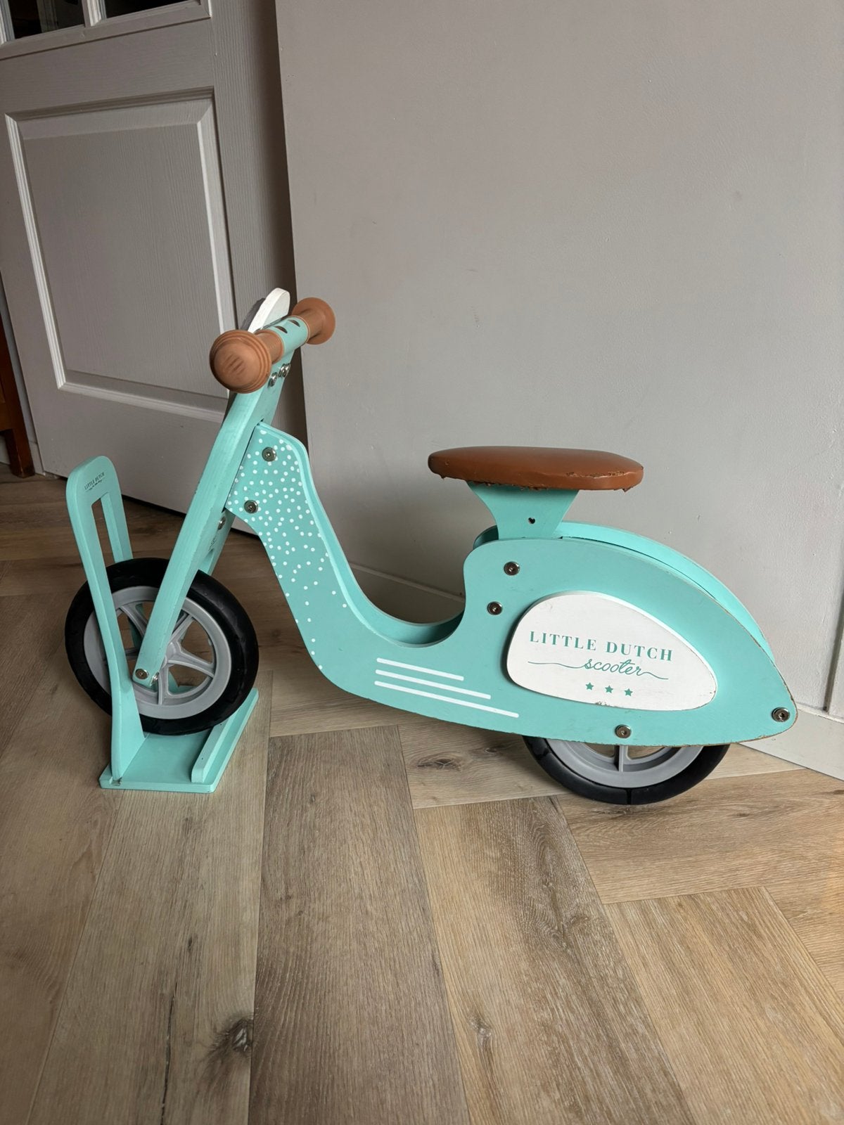 Little Dutch loopscooter loopfiets met standaard mint, Kinderen en Baby's, Ophalen, Gebruikt, Loopfiets