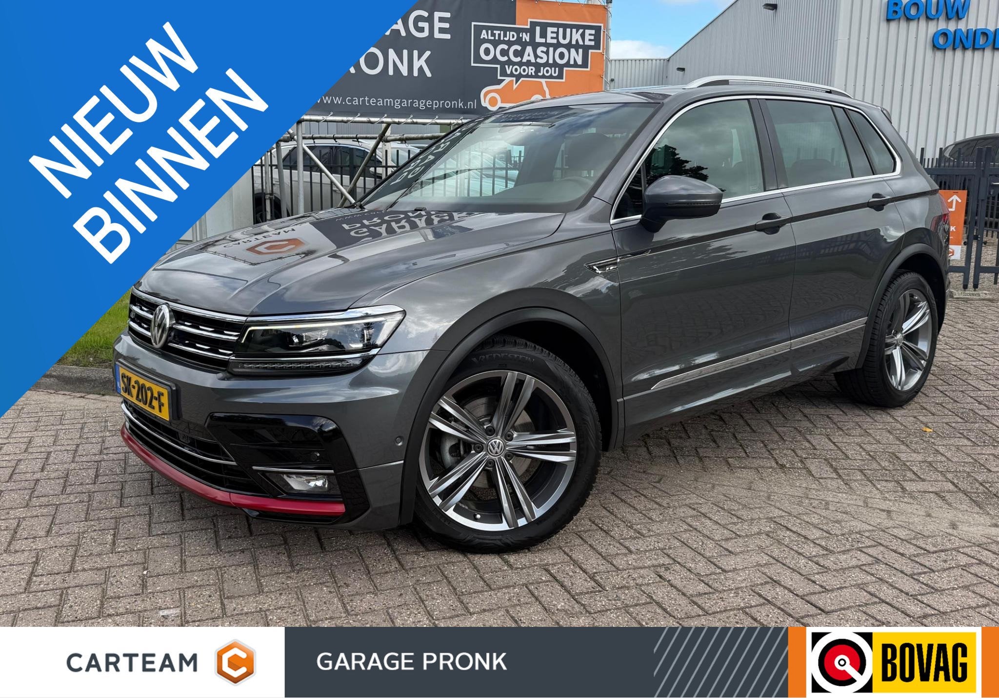 Volkswagen Tiguan 1.4 TSI R LINE BOVAG GARANTIE CARPLAY/PANO, Auto's, 12 maanden, 125 pk, Gebruikt, Origineel Nederlands
