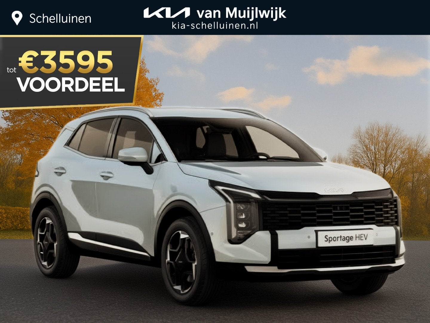 Kia Sportage 1.6 T-GDi Hybrid ComfortLine Nu €4.500,- voor, Stof, Euro 6, 4 cilinders, Bedrijf