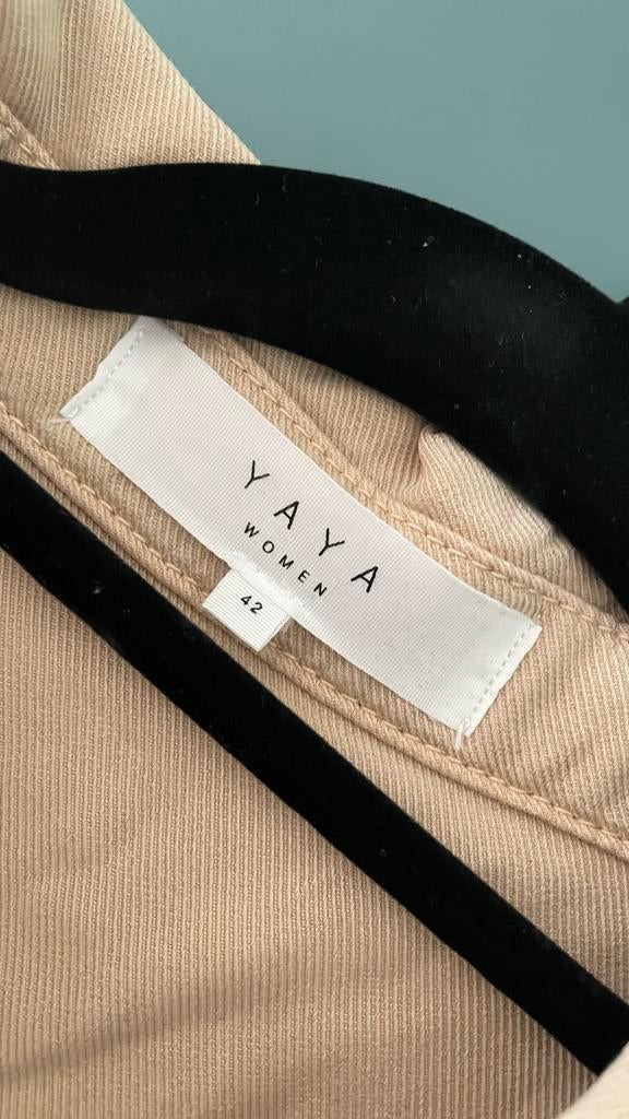 YaYa Jumpsuite kort midel,  Maat 42 Beige Katoen Katoen Zgan, Kleding | Dames, Jumpsuits, Ophalen of Verzenden, Zo goed als nieuw