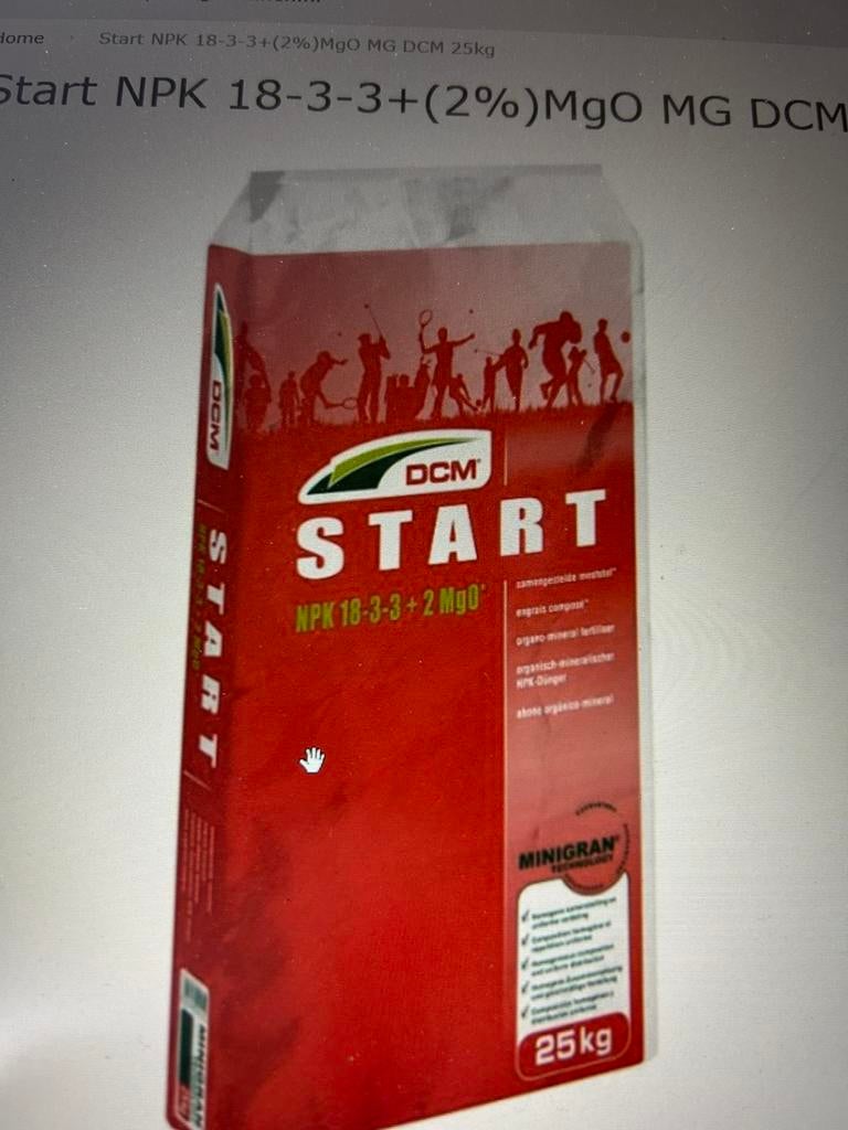 Gazon mest DCM Start, Ophalen of Verzenden, Kunstmest