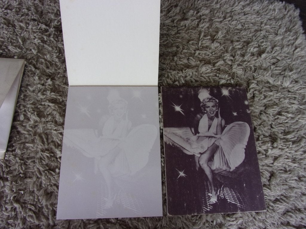MARILYN MONROE SCHRIJFPAPIER/SCHRIJFBLOK MET HAAR AFBEELDING, Ophalen, Zo goed als nieuw, Gebruiksvoorwerp