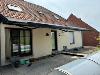 Zonwering in perfecte staat !, Tuin en Terras, Ophalen, Zo goed als nieuw, Knikarmscherm, Elektrisch