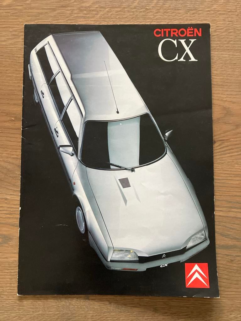 Folder Citroën CX Break - Originele brochure, Ophalen of Verzenden, Gelezen, Citroën