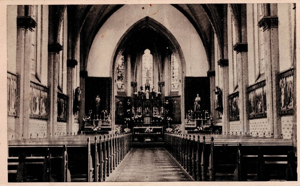 Heel – Kapel Huize St. Joseph. Gelopen Vlodrop 1952., Verzamelen, Ansichtkaarten | Nederland, Ophalen of Verzenden, 1940 tot 1960