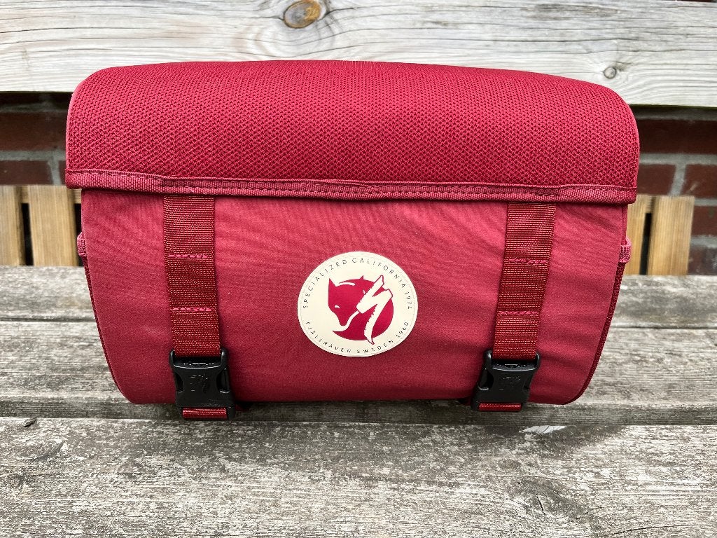 Fjällräven x Specialized stuurtas rood 10L, Ophalen of Verzenden, Zo goed als nieuw, Fjällräven