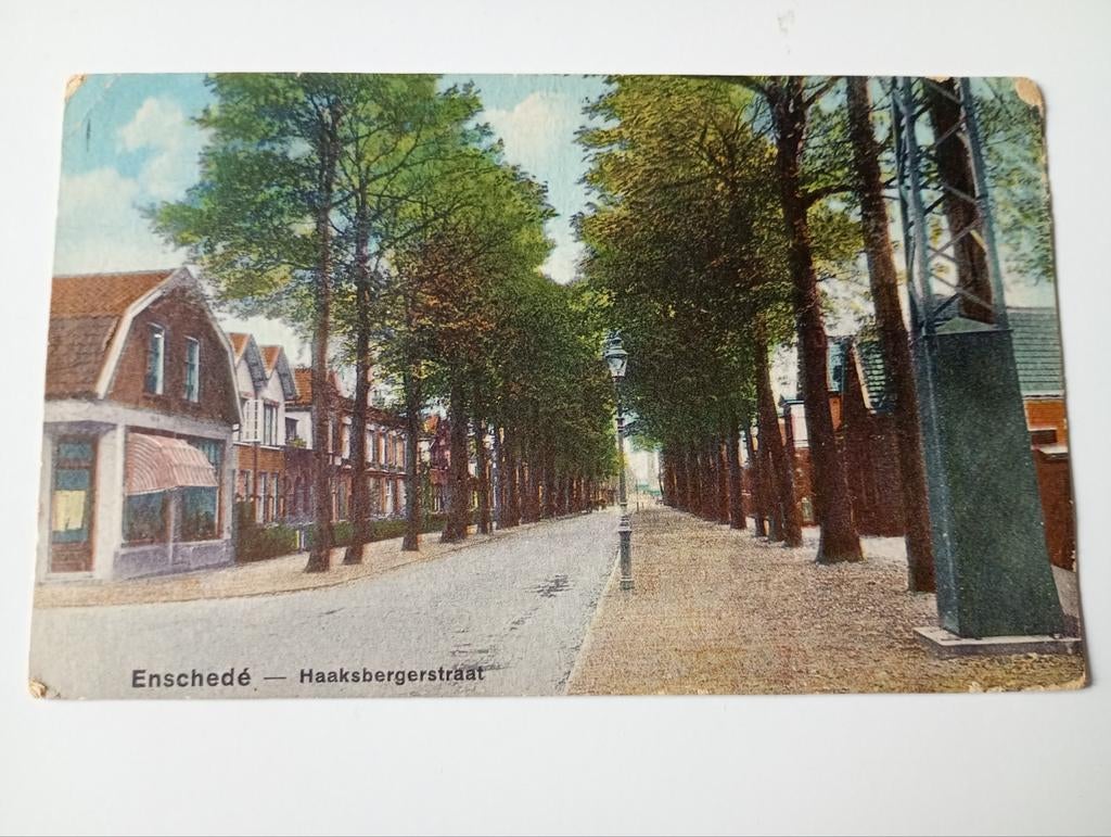 Enschede Haaksbergerstraat, Ophalen of Verzenden, 1920 tot 1940, Ongelopen, Overijssel