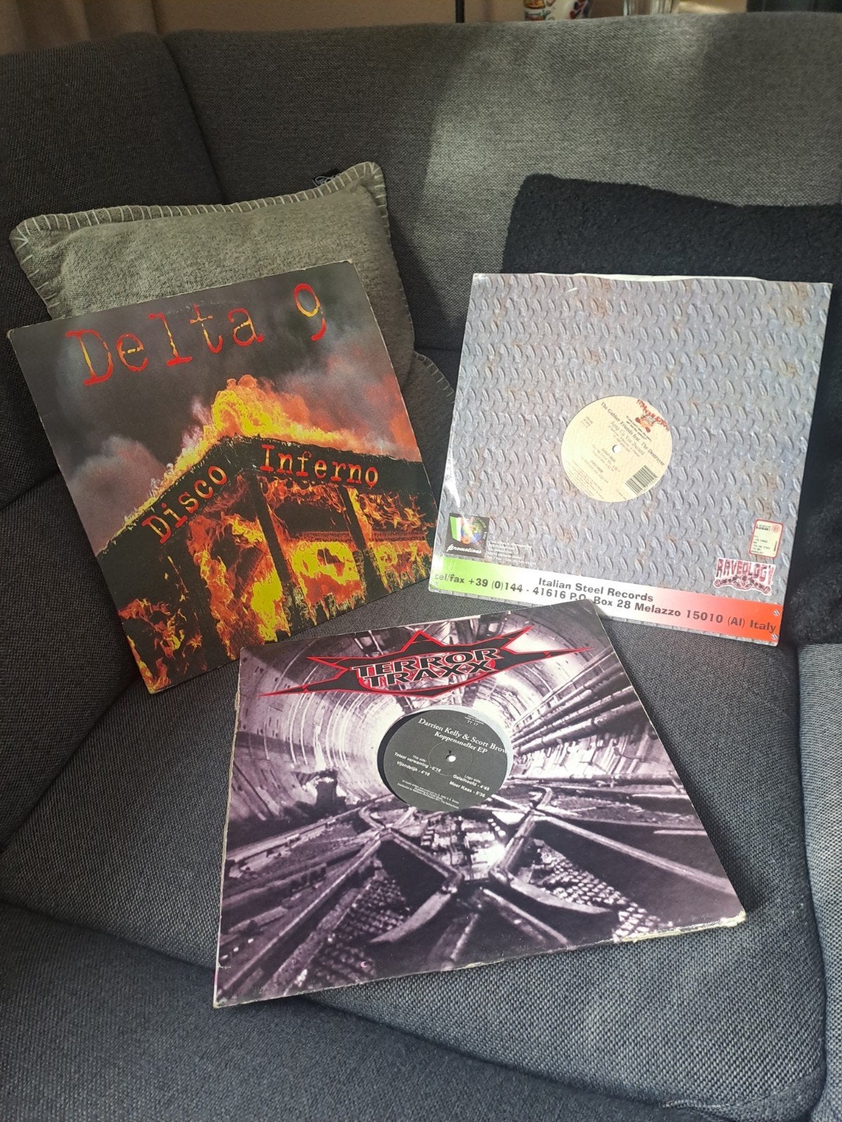 3 x early hardcore vinyl, Ophalen of Verzenden, Gebruikt, 12 inch