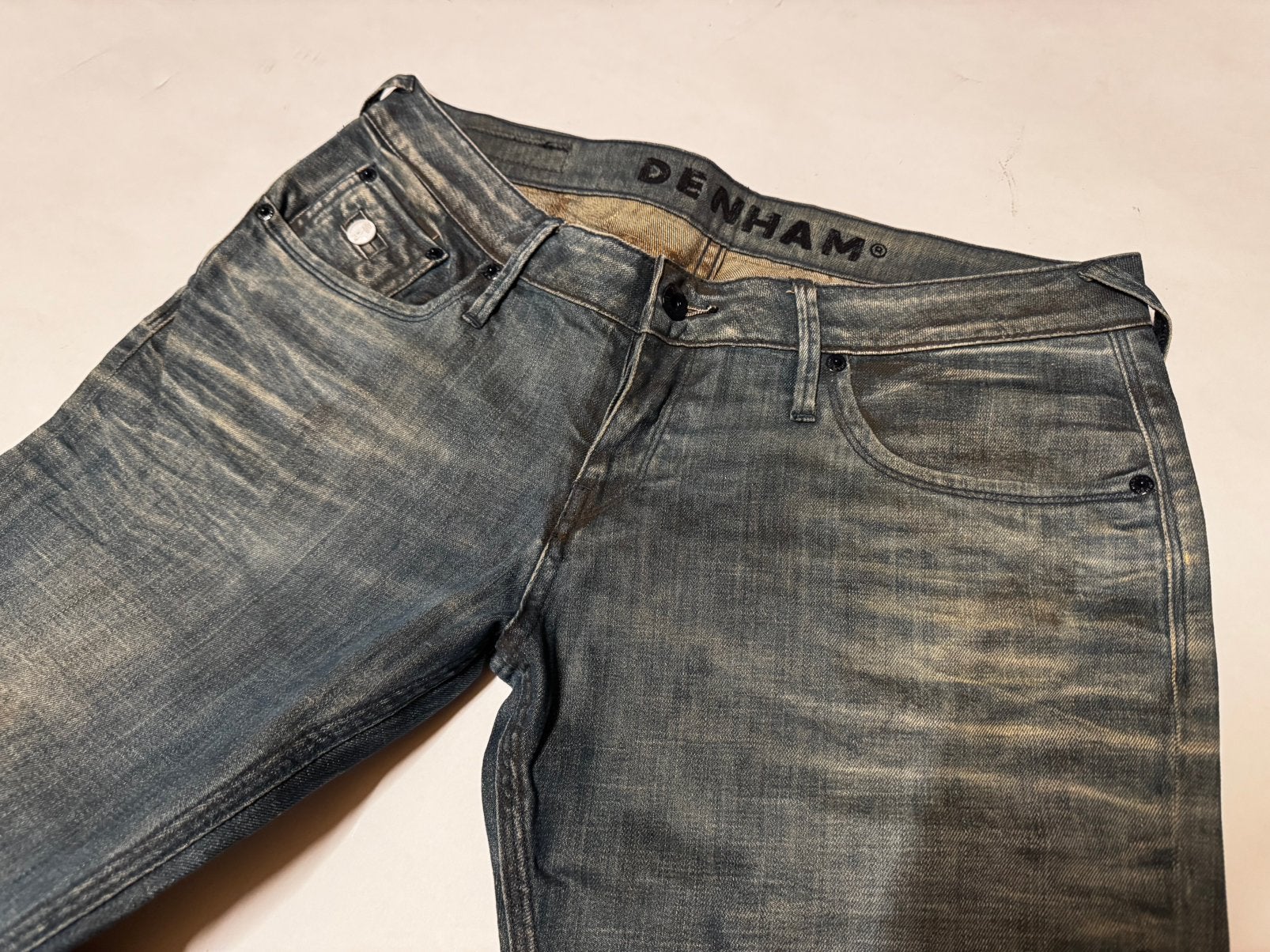 Denham Boy Jeans – Baggy Carrot Fit - nieuw., Ophalen of Verzenden, Nieuw, Blauw, W30 - W32 (confectie 38/40)