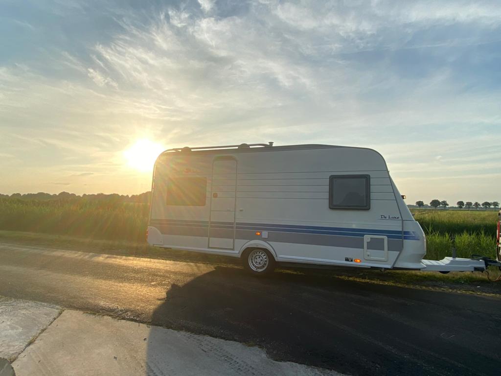 Hobby deluxe easy 460 UFE 2002, Caravans en Kamperen, Caravans, Rondzit, Hobby, Frans bed, Particulier