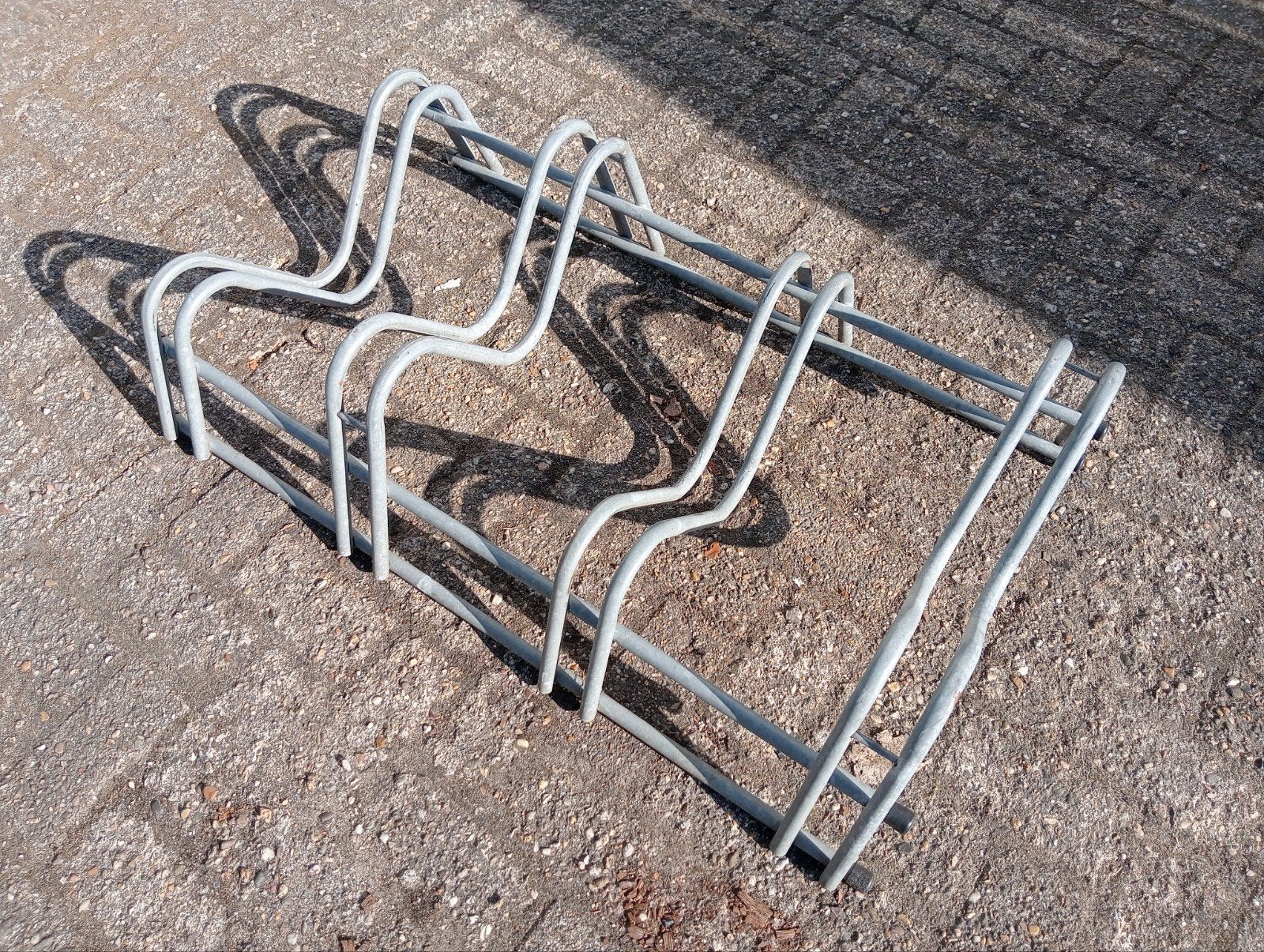 fietsenrek gegalvaniseerd 4 fietsen, Fietsen en Brommers, Fietsaccessoires | Fietsenrekken, Ophalen, Gebruikt, Nb, Nb
