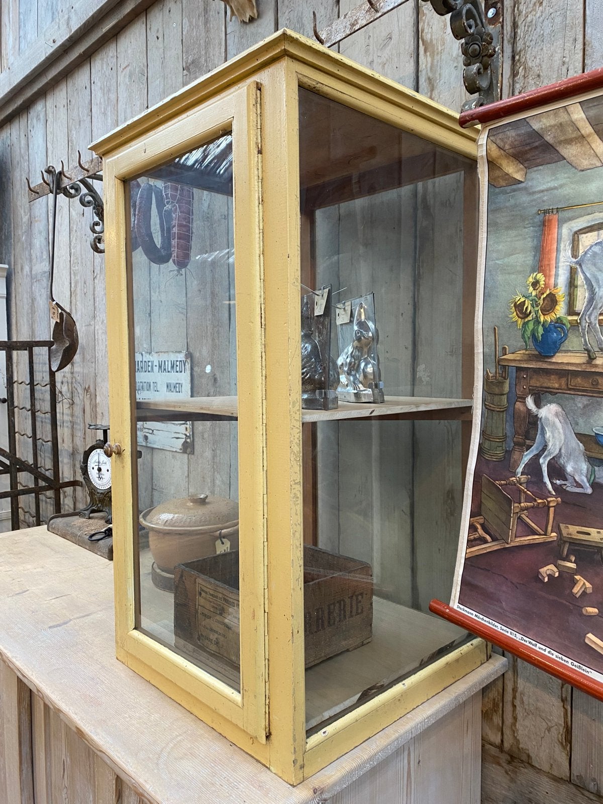 Frans brocante toonbankvitrine vitrine balievitrine, Ophalen