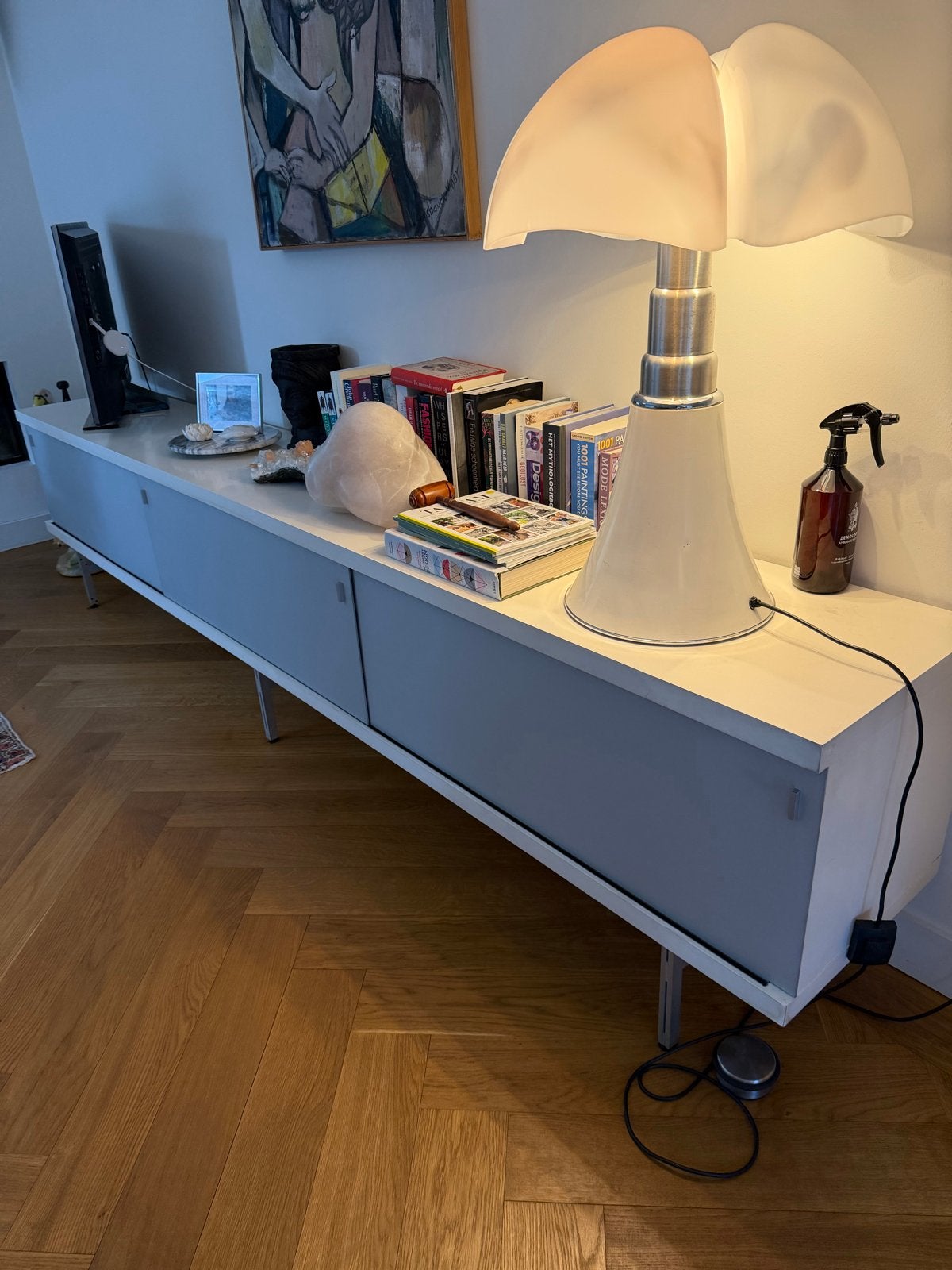 Witlak Horst Brüning design dressoir 310x45x70, Huis en Inrichting, Ophalen, Gebruikt, 150 tot 200 cm, Met lade(s)