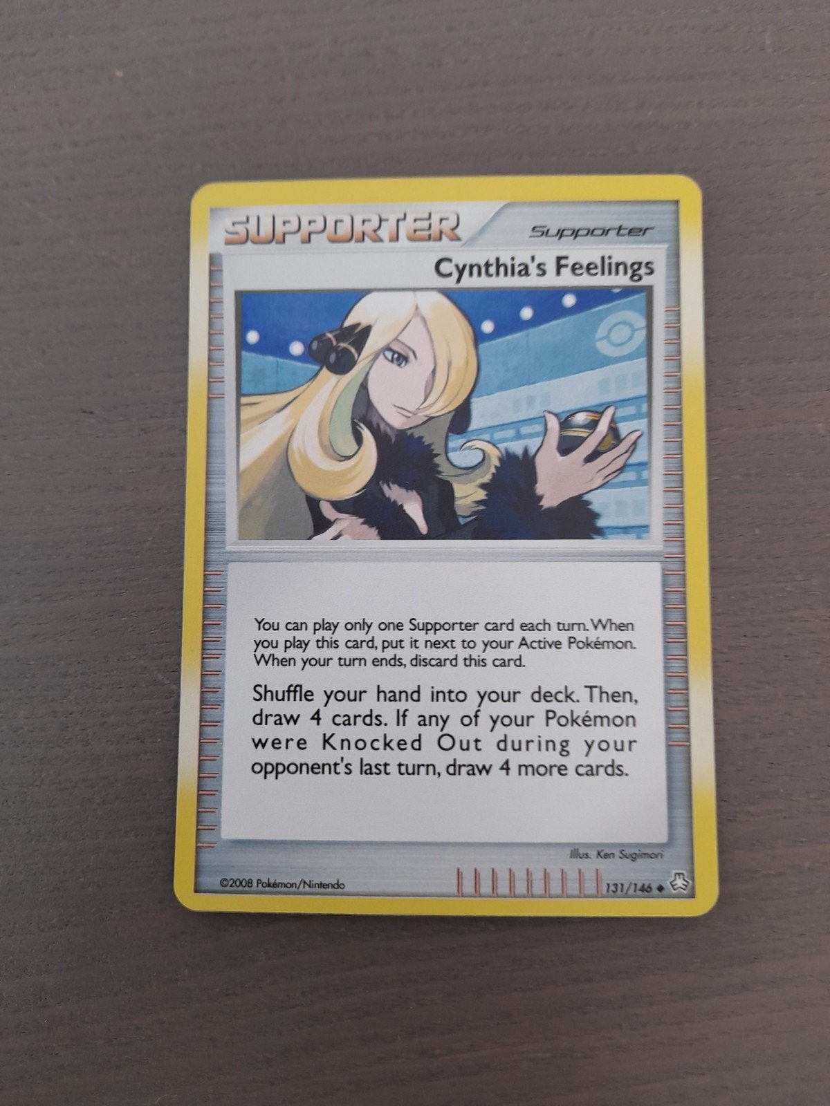 Legends awakened 131/146 cynthia's feelings holo, Ophalen of Verzenden, Gebruikt, Losse kaart, Foil