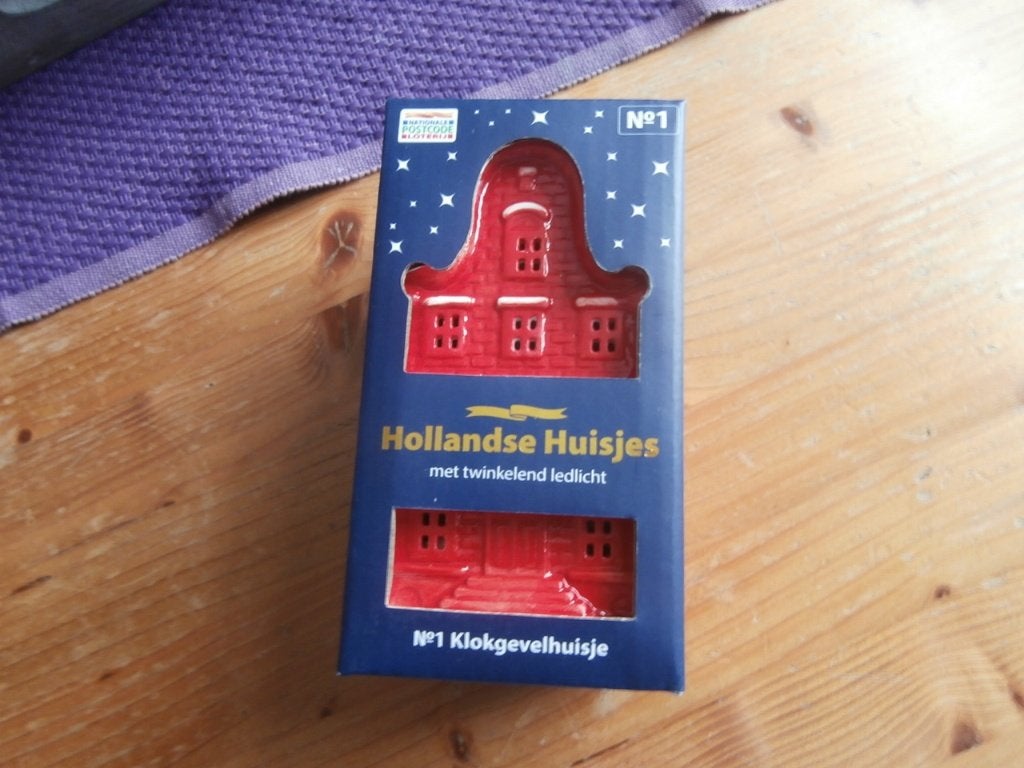 kandelaar kersthuisje grachtenpand postcodeloterij Hollandse, Albert Heijn, Ophalen of Verzenden