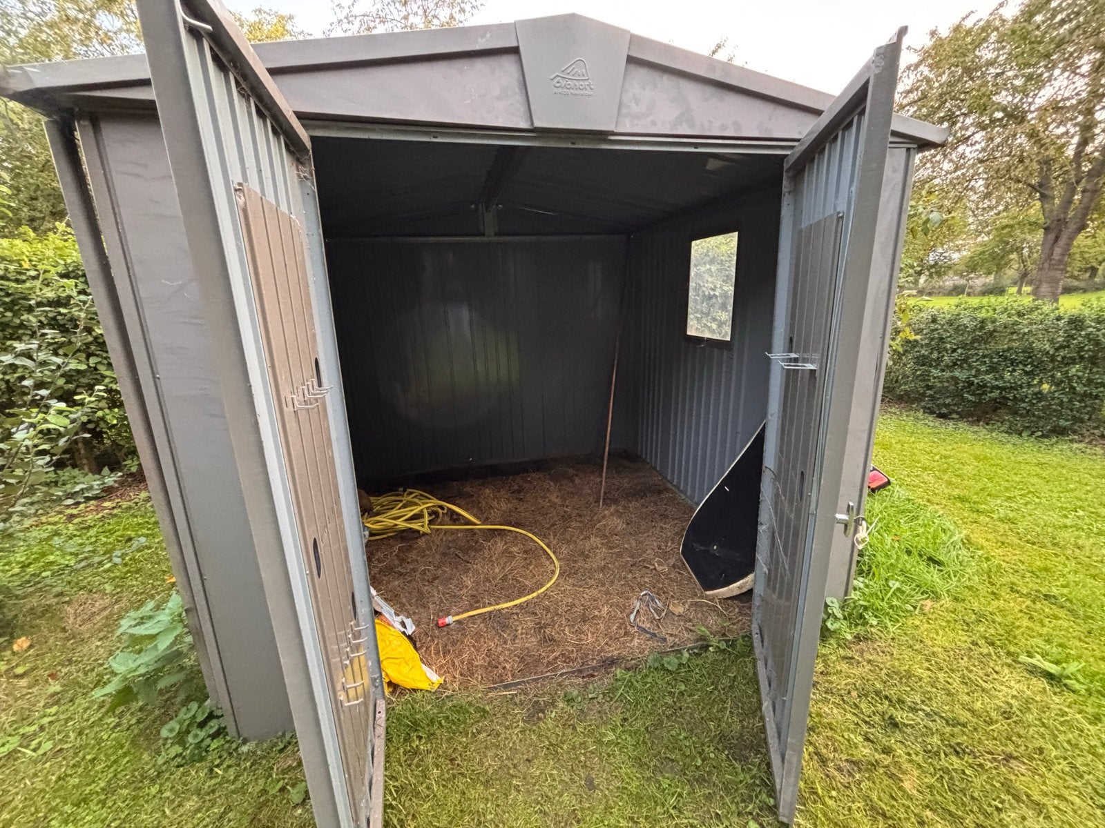 Biohort berging - fijne en duurzame metalen schuur, Ophalen, Gebruikt, Metaal, Overige typen
