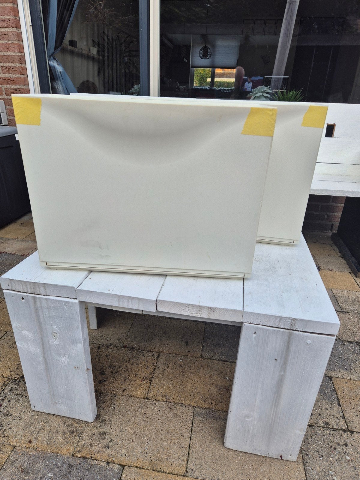 IKEA plastic opbergboxen - ook op te hangen, Ophalen of Verzenden, Gebruikt, Wit, Kunststof