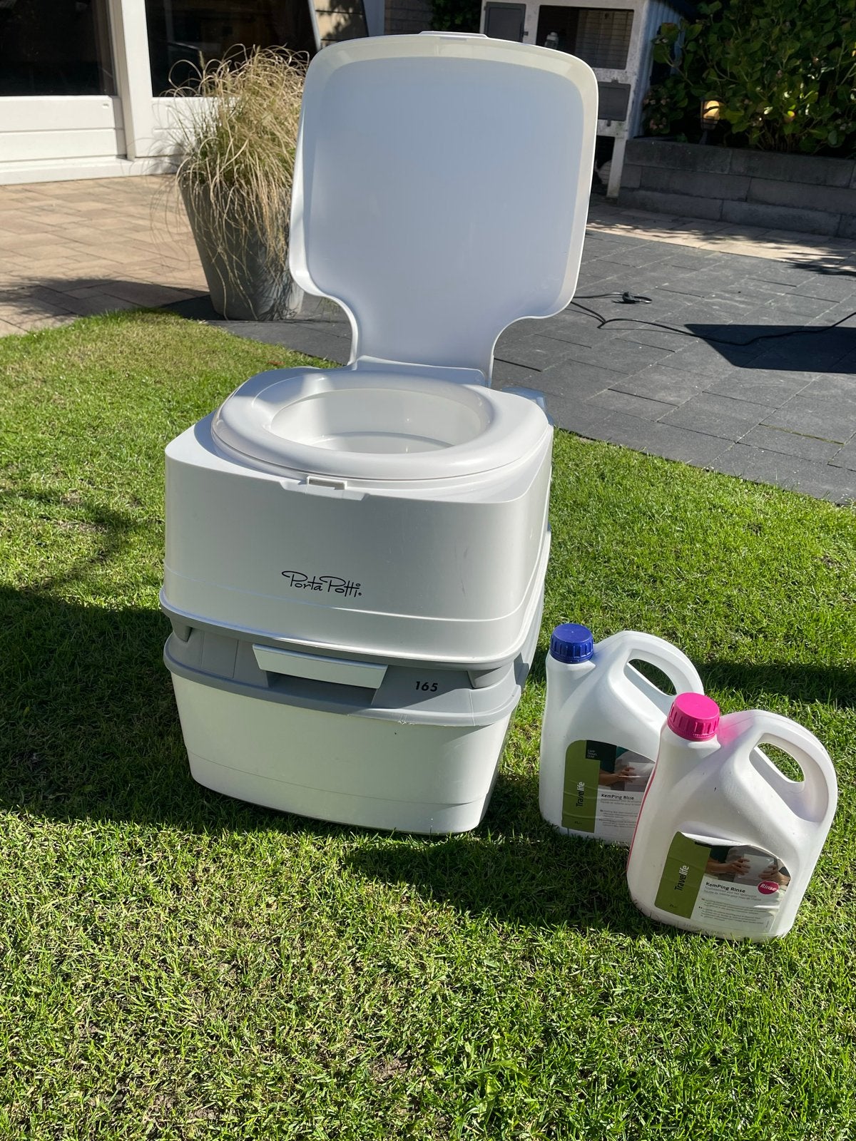 Porta Potti 165 met vloeistoffen, Ophalen of Verzenden, Zo goed als nieuw
