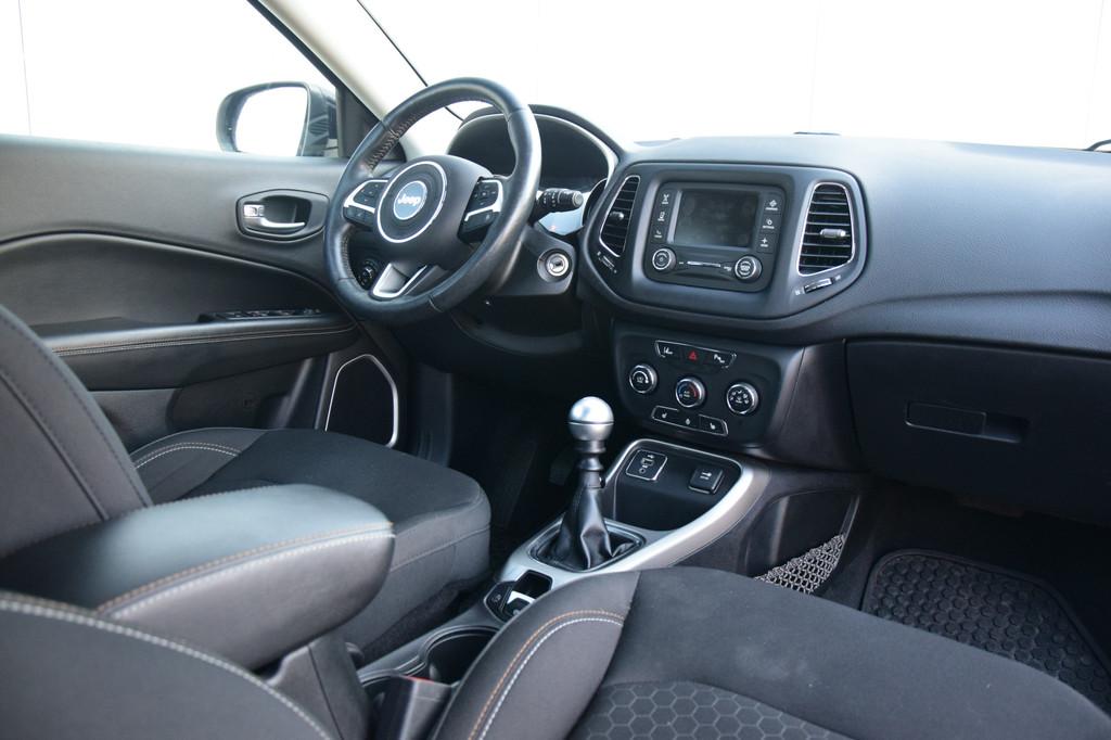 Jeep Compass 1.4 MultiAir Longitude Stuur/Stoelverwarming Au, Auto's, Jeep, Voorwielaandrijving, Gebruikt, 4 cilinders, Zwart