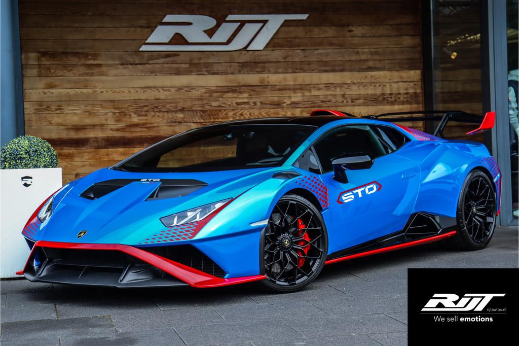 Lamborghini Huracán STO 5.2 V10 *PON STO/Ceramic/Lift/Camer, Automaat, Achterwielaandrijving, Gebruikt, Zwart