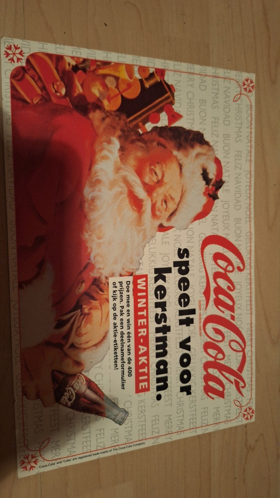 Coca-Cola Kerstman Winkelreclame - Vintage, Verzamelen, Ophalen, Gebruikt, Reclamebord