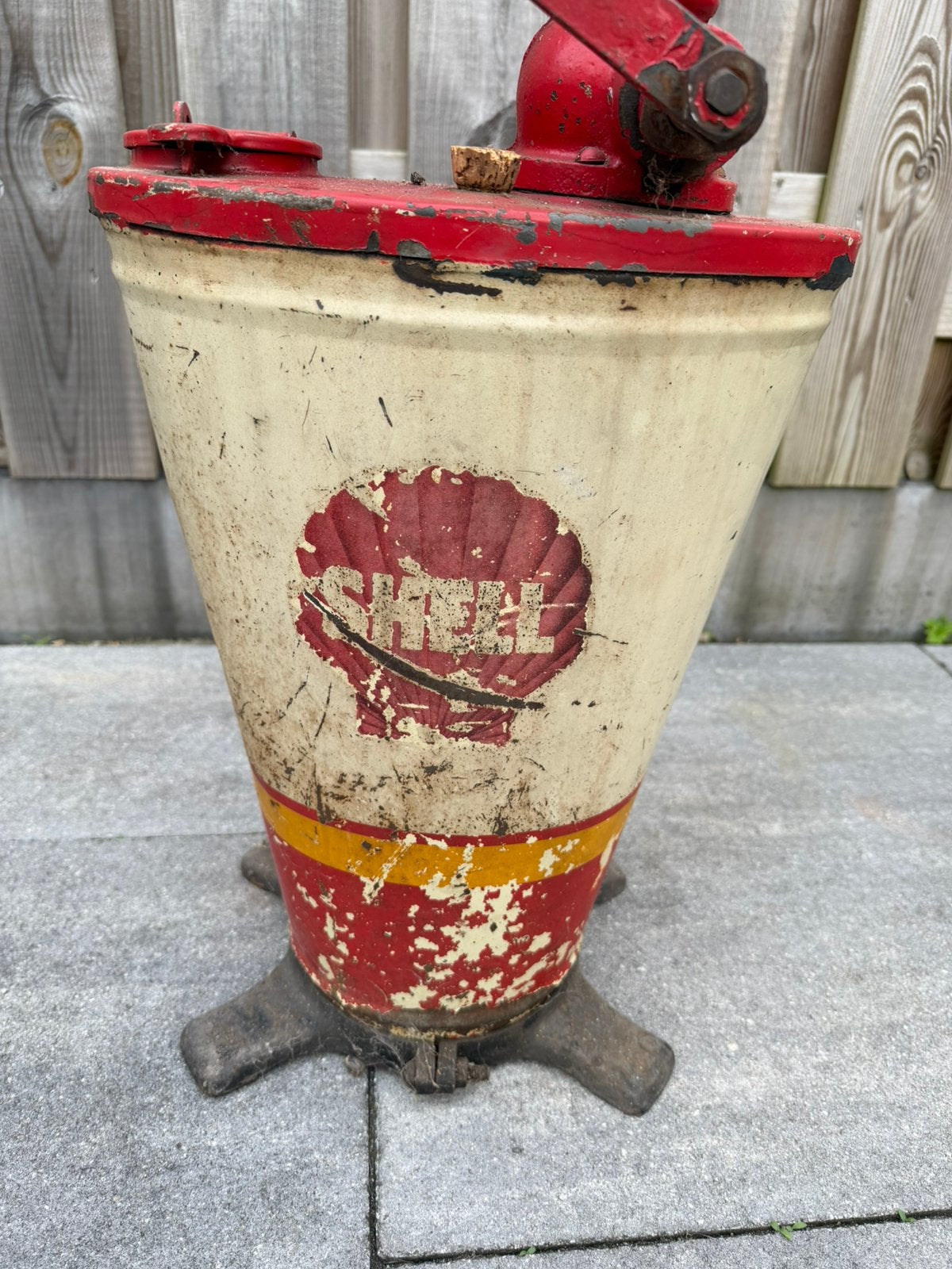 Vintage Shell Oliepomp, Verzamelen, Ophalen, Gebruikt, I, I